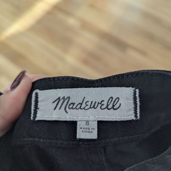 Madewell Cali Demi-Boot Jean Denim Overalls in Black Frost - Picture 6 of 6